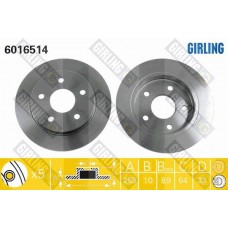 6016514 GIRLING Гальмівний диск