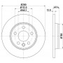 MDC1525 MINTEX Гальмівний диск