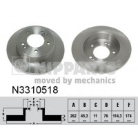 N3310518 NIPPARTS Гальмівний диск