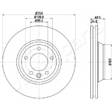 DI-0931 JAPANPARTS Гальмівний диск