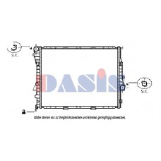 050041N AKS DASIS Радіатор охолодження двигуна