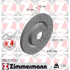 290.2271.52 ZIMMERMANN Гальмівний диск