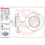 08.A612.40 BREMBO Гальмівний диск