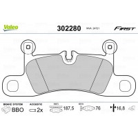 302280 VALEO КомплеК т гальмівних колодок, дискове гальмо