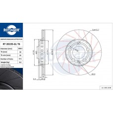 RT20195GLT6 ROTINGER Гальмівний диск