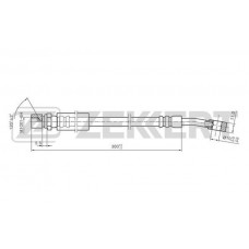 BS-9081 ZEKKERT Гальмівний шланг