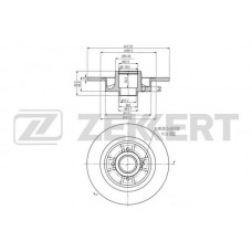 BS-6001 ZEKKERT Гальмівний диск