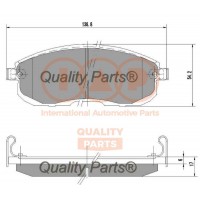 704-13210 IAP QUALITY PARTS Комплект гальмівних колодок дисковий гальм