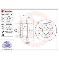 08.7725.10 BREMBO Гальмівний диск