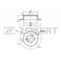 BS-5706 ZEKKERT Гальмівний диск