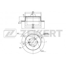 BS-5706 ZEKKERT Гальмівний диск