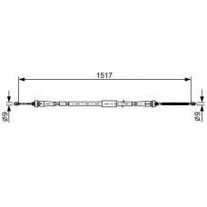 1 987 482 639 BOSCH Тросик, cтояночный тормоз