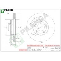 V522 PILENGA Гальмівний диск