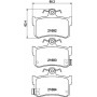8DB 355 018-611 HELLA Комплект гальмівних колодок дисковий гальм