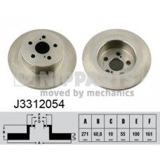 J3312054 NIPPARTS Гальмівний диск