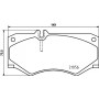 8DB 355 025-721 HELLA КомплеК т гальмівних колодок, дискове гальмо