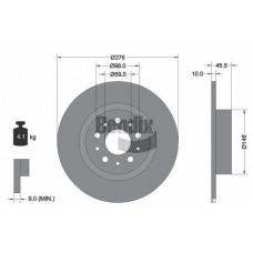 BDS1370 BENDIX Braking Гальмівний диск