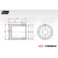 72960044 MAXTECH Поршень корпус скоби гальма