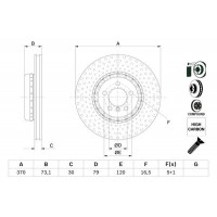 0 986 479 E21 BOSCH Гальмівний диск