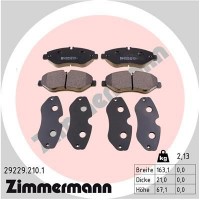 29229.210.1 ZIMMERMANN Комплект гальмівних колодок дисковий гальм