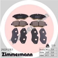29229.210.1 ZIMMERMANN Комплект гальмівних колодок дисковий гальм