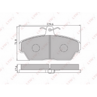 BD-4604 LYNXauto Комплект гальмівних колодок дисковий гальм