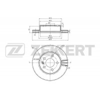 BS-5238 ZEKKERT Гальмівний диск