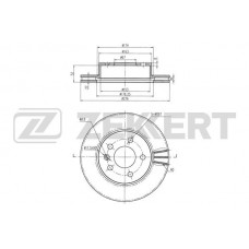 BS-5238 ZEKKERT Гальмівний диск
