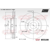 855100 MAXTECH Гальмівний диск