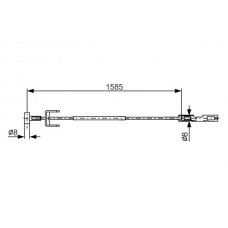 1 987 482 145 BOSCH Тросик, cтояночный тормоз