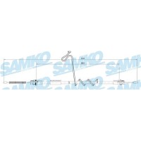 C0286B SAMKO Тросик, cтояночный тормоз