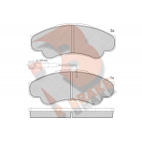 RB1522 R BRAKE Комплект гальмівних колодок дисковий гальм