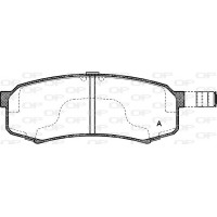 BPA0413.04 OPEN PARTS Комплект гальмівних колодок дисковий гальм