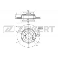 BS-5994 ZEKKERT Гальмівний диск