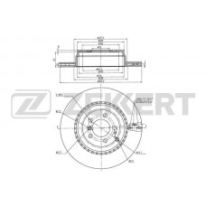 BS-5994 ZEKKERT Гальмівний диск