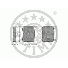 9236 OPTIMAL Комплект гальмівних колодок дисковий гальм