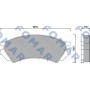 FO 461881 FOMAR Friction Комплект гальмівних колодок дисковий гальм
