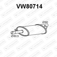 VW80714 VENEPORTE Предглушник вихлопних газів
