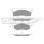 TX 15-34 TOMEX Brakes КомплеК т гальмівних колодок, дискове гальмо