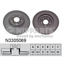 N3305069 NIPPARTS Гальмівний диск