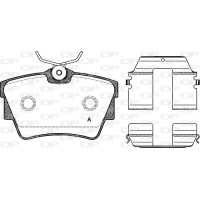 BPA0591.20 OPEN PARTS Комплект гальмівних колодок дисковий гальм