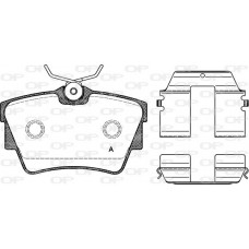 BPA0591.20 OPEN PARTS Комплект гальмівних колодок дисковий гальм