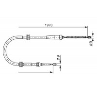 1 987 482 253 BOSCH Тросик, cтояночный тормоз