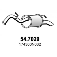54.7029 ASSO Глушник вихлопних газів кінцевий