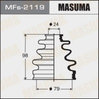 MFs-2119 MASUMA Комплект пыльника, Привідний вал