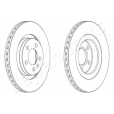 DI-0905 JAPANPARTS Гальмівний диск