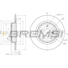 CD8486S BREMSI Гальмівний диск