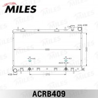 ACRB409 MILES Радіатор охолодження двигуна
