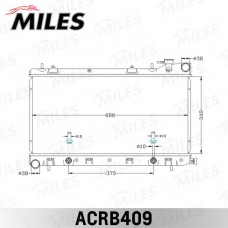 ACRB409 MILES Радіатор охолодження двигуна