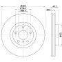 MDC1829 MINTEX Гальмівний диск